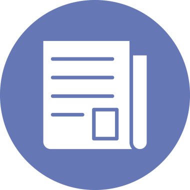 Kişisel ve ticari kullanım için gazete illüstrasyon simgesi