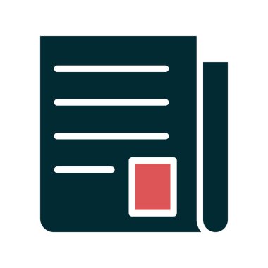 Kişisel ve ticari kullanım için gazete illüstrasyon simgesi