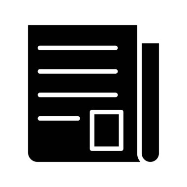 Kişisel ve ticari kullanım için gazete illüstrasyon simgesi