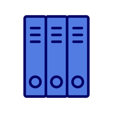 Okul dizinleri simgesi, vektör illüstrasyonu