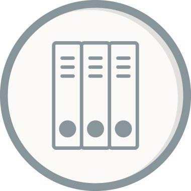 Okul dizinleri simgesi, vektör illüstrasyonu