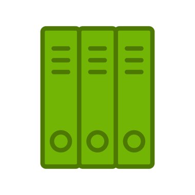 Okul dizinleri simgesi, vektör illüstrasyonu