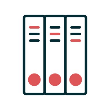 Okul dizinleri simgesi, vektör illüstrasyonu