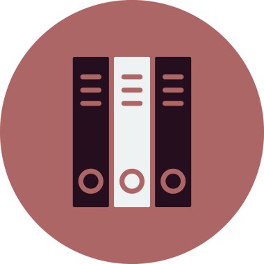 Okul dizinleri simgesi, vektör illüstrasyonu