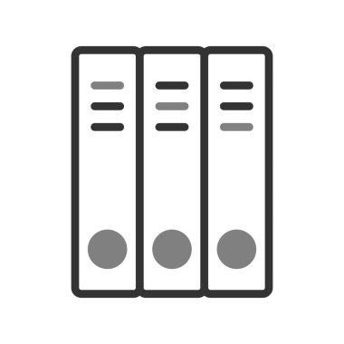 Okul dizinleri simgesi, vektör illüstrasyonu