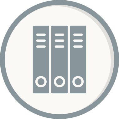 Okul dizinleri simgesi, vektör illüstrasyonu