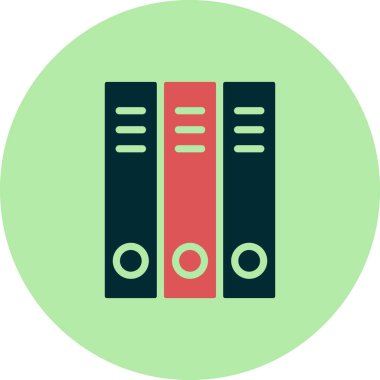 Okul dizinleri simgesi, vektör illüstrasyonu