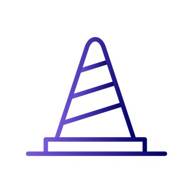 Trafik konisi vektör illüstrasyonu