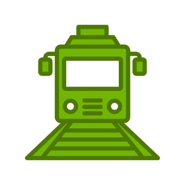 tren simgesi vektör illüstrasyonu