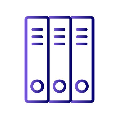 Okul dizinleri simgesi, vektör illüstrasyonu