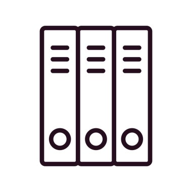 Okul dizinleri simgesi, vektör illüstrasyonu