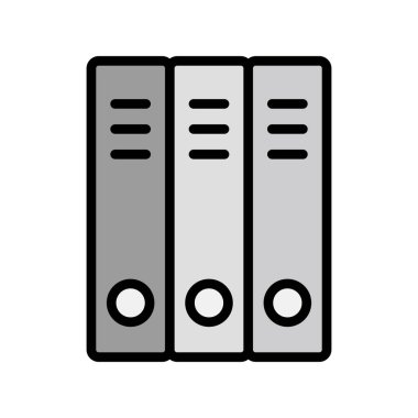 Okul dizinleri simgesi, vektör illüstrasyonu