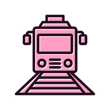 tren simgesi vektör illüstrasyonu