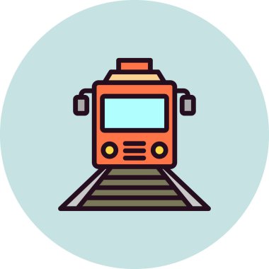 tren simgesi vektör illüstrasyonu