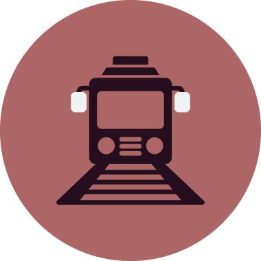 tren simgesi vektör illüstrasyonu