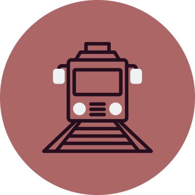 tren simgesi vektör illüstrasyonu