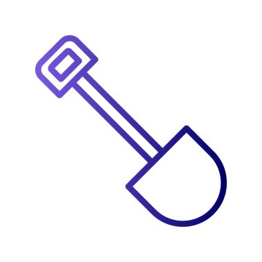 Kürek vektörü ince çizgi simgesi 