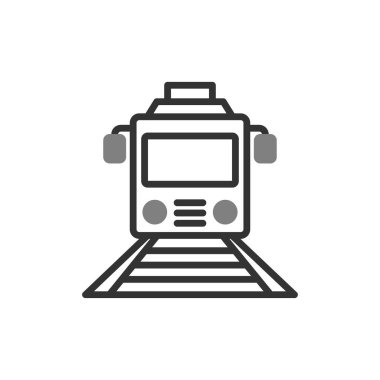 tren simgesi vektör illüstrasyonu