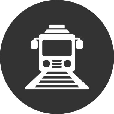 tren simgesi vektör illüstrasyonu