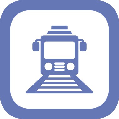 tren simgesi vektör illüstrasyonu