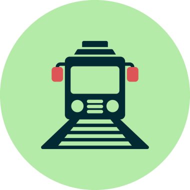 tren simgesi vektör illüstrasyonu