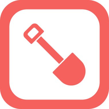 Kürek vektörü ince çizgi simgesi 