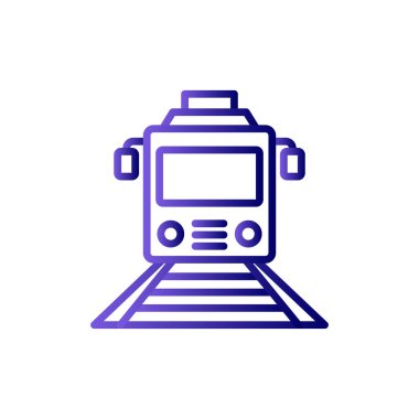 tren simgesi vektör illüstrasyonu