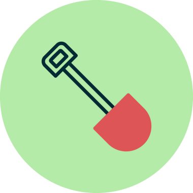 Kürek vektörü ince çizgi simgesi 