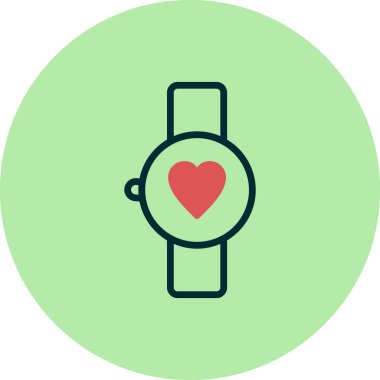 smartwatch simgesi, vektör illüstrasyonu