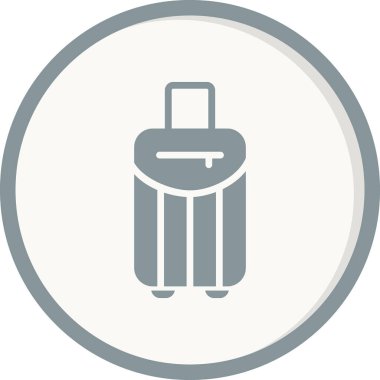 seyahat valizi ikon vektör çizimi 