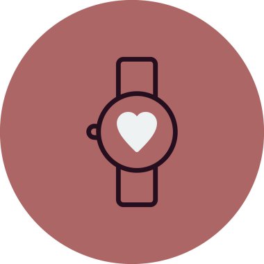 smartwatch simgesi, vektör illüstrasyonu