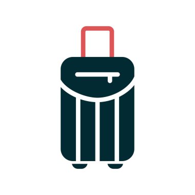 seyahat valizi ikon vektör çizimi 