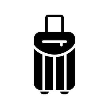 seyahat valizi ikon vektör çizimi 