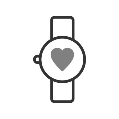 smartwatch simgesi, vektör illüstrasyonu