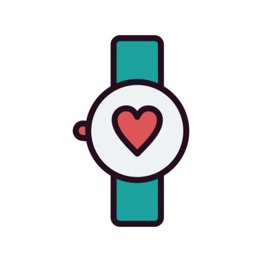 smartwatch simgesi, vektör illüstrasyonu