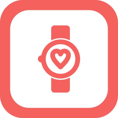 smartwatch simgesi, vektör illüstrasyonu