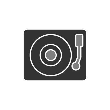 Vinil basit simge, vektör illüstrasyonu