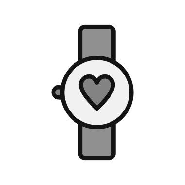 smartwatch simgesi, vektör illüstrasyonu