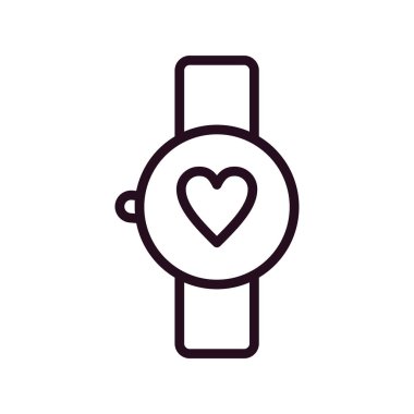 smartwatch simgesi, vektör illüstrasyonu