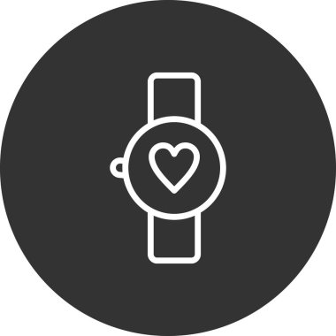smartwatch simgesi, vektör illüstrasyonu
