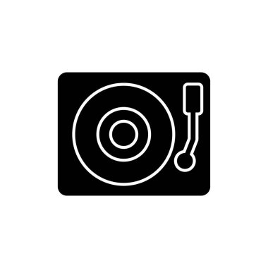 Vinil basit simge, vektör illüstrasyonu