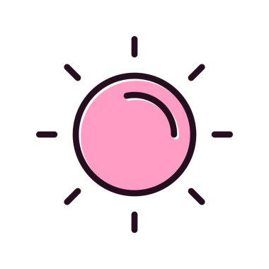 Güneş Simgesi Vektör illüstrasyonu