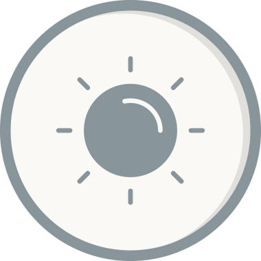 Güneş. Web simgesi basit illüstrasyon
