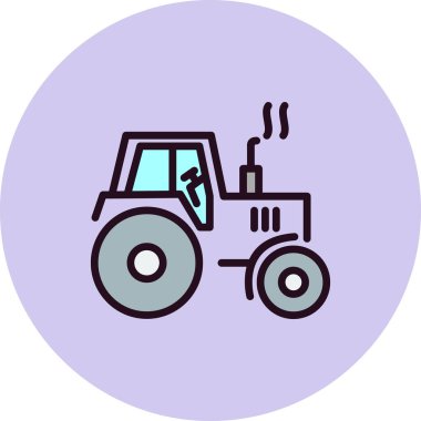 Çekici vektör simgesi modern basit dış hat