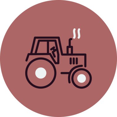 Çekici vektör simgesi modern basit dış hat