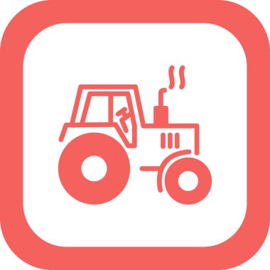 Çekici vektör simgesi modern basit dış hat