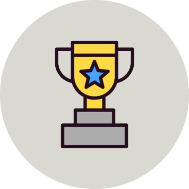 Kupa. Web simgesi basit tasarım