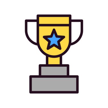 Kupa. Web simgesi basit tasarım