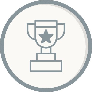 Kupa. Web simgesi basit tasarım