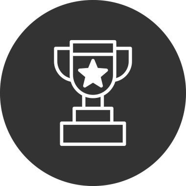 Kupa. Web simgesi basit tasarım